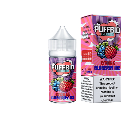 Puffbio BLUE RAZZ PEACH ICE  E Flavor 20 мг 30 мг 50 мг никотиновая солевая жидкость для электронных сигарет Vape Juice salt bar juice от VAPOREVER