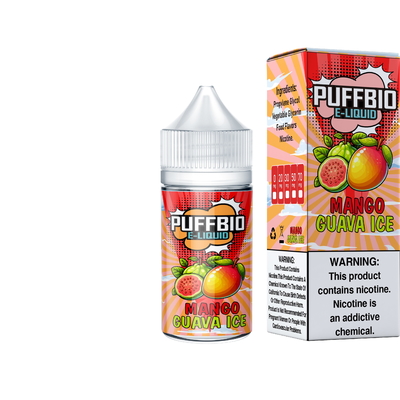 Puffbio BLUE RAZZ PEACH ICE  E Flavor 20 мг 30 мг 50 мг никотиновая солевая жидкость для электронных сигарет Vape Juice salt bar juice от VAPOREVER