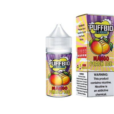 Puffbio BLUE RAZZ PEACH ICE  E Flavor 20 мг 30 мг 50 мг никотиновая солевая жидкость для электронных сигарет Vape Juice salt bar juice от VAPOREVER