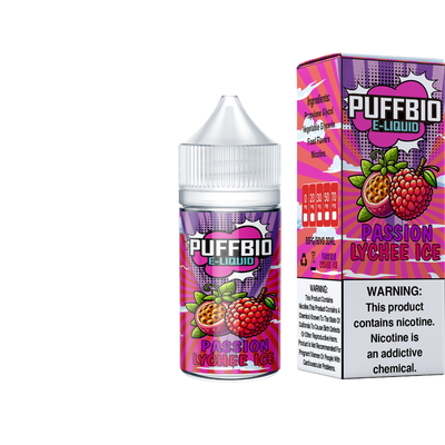 Puffbio BLUE RAZZ PEACH ICE  E Flavor 20 мг 30 мг 50 мг никотиновая солевая жидкость для электронных сигарет Vape Juice salt bar juice от VAPOREVER