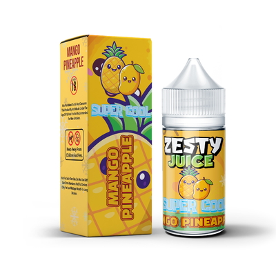 Сок Zesty Супер Кул Манго Ананасовый Аромат 20 мг 30 мг 50 мг никотина Соль E-Liquid Vape Juice от VAPOREVER