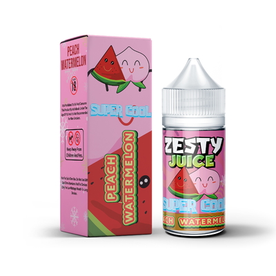 Сок Zesty Супер Кул Персик Арбузный Аромат 20 мг 30 мг 50 мг никотина Соль E-Liquid Вап Сок от VAPOREVER